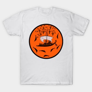 Dionysus and the Pirates, the Dionysus Cup by Exekias T-Shirt